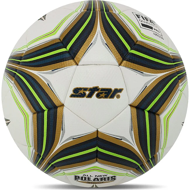 Футбольний м'яч SELECTAR ALL NEW POLARIS 3000 FIFA SB145FTB №5 PU (Білий-салатовий)
