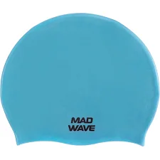 Шапочка для бассейна силиконовая для взрослых MADWAVE Light BIG M053113 (Голубой)