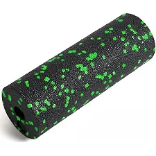 Массажный ролик (роллер) гладкий PowerPlay PP-4346 Mini EPP Foam Roller Черно/Зеленый (15x5,3см.)