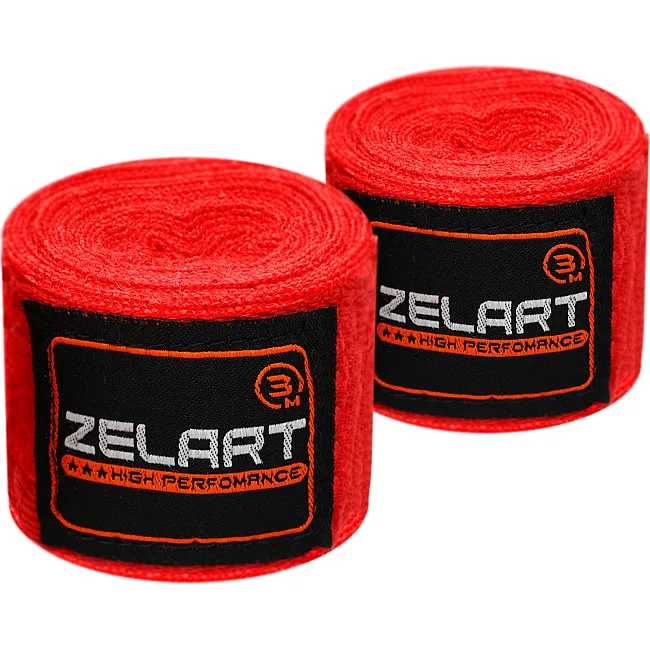 Бинты для бокса
 2штуки ZELART
 BO-3619-3 3м (Синий)