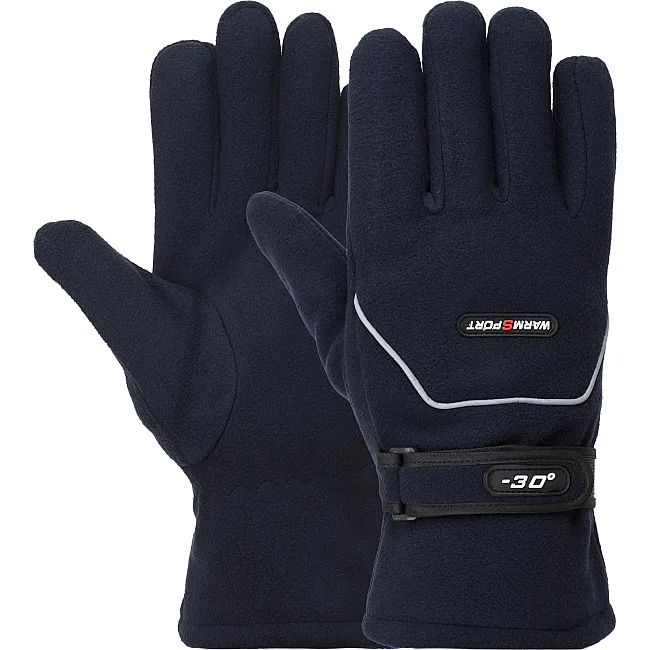 Спортивные теплые перчатки на меху SP-SPORT BC-8560 (Темно-синий)