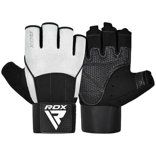 Перчатки для фитнеса RDX W3 WHITE WITH EVA PADDING