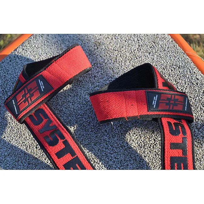 Ламки для тяги POWER SYSTEM PS-3401 Lifting Straps Duplex Black/Red