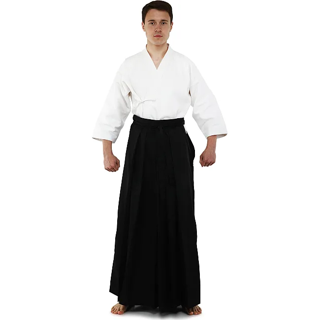 Комплект формы для айкидо Aikido Gi куртка айкидоги белая и хакама
 SP-SPORT
 CO-8873 155-190см