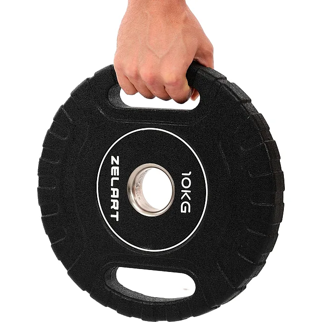 Блины диски CPU покрытие 2 Handle металлическая втулка ZELART
 TA-3438-10 ø51мм 10кг