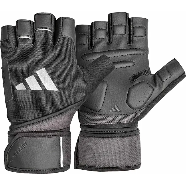 Перчатки для тренинга Adidas Wrist Wrap Training Gloves черный L