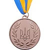 Медаль спортивная с лентой SP-SPORT
 UKRAINE с украинской символикой C-6864 ø6,5см (Золотой)