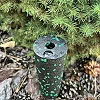Массажный ролик (роллер) гладкий PowerPlay PP-4346 Mini EPP Foam Roller Черно/Зеленый (15x5,3см.)