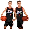 Детская баскетбольная форма
 NBA клуб Sixers 3 BA-6657 (Черный-красный)