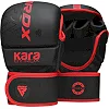 Перчатки для рукопашного боя ММА RDX F6 KARA Matte Red Plus