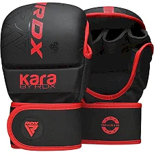Перчатки для рукопашного боя ММА RDX F6 KARA Matte Red Plus
