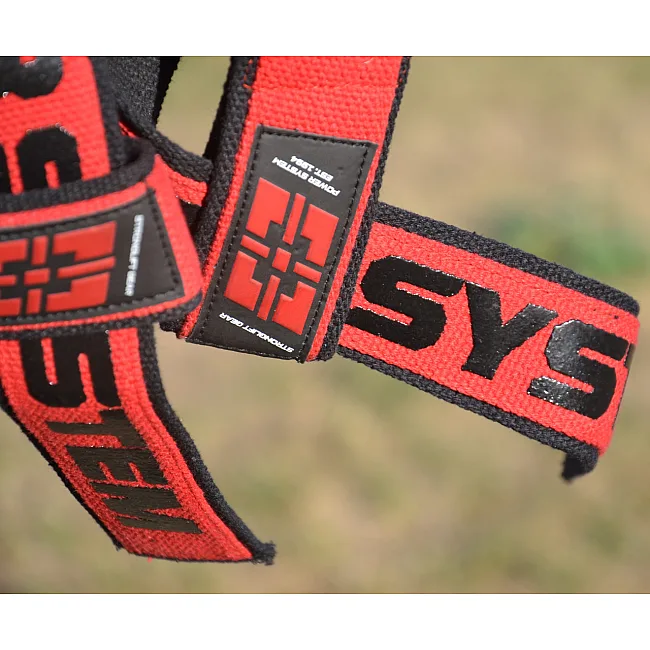 Ламки для тяги POWER SYSTEM PS-3401 Lifting Straps Duplex Black/Red