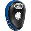 Лапа боксерская изогнутая тренировочная кожа BOXER
 2012-01 элит 23х19х4,5см 2штуки (Черный-синий)