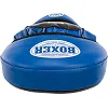 Лапа боксерская изогнутая тренировочная кожа BOXER
 2012-01 элит 23х19х4,5см 2штуки (Черный-синий)
