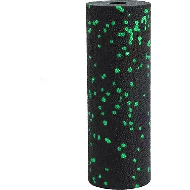 Массажный ролик (роллер) гладкий PowerPlay PP-4346 Mini EPP Foam Roller Черно/Зеленый (15x5,3см.)