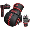 Перчатки для рукопашного боя ММА RDX F6 KARA Matte Red Plus