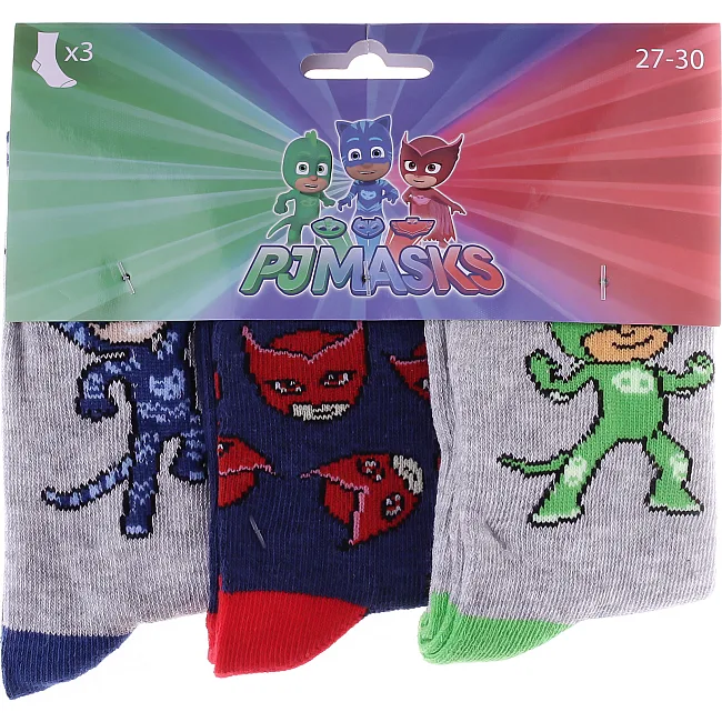 Носки PJ MASKS BIBOU + AMULETTE/YOYO + ECLAIR 3P детские 27 арт 838962