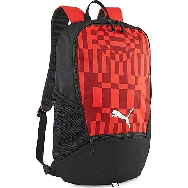 Рюкзак PUMA individualRISE Backpack 21L черный красный 33x11x49 см