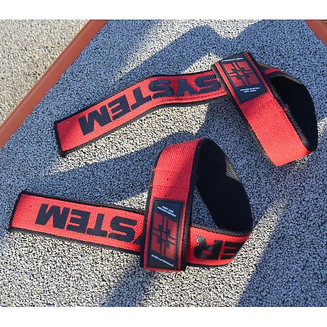Ламки для тяги POWER SYSTEM PS-3401 Lifting Straps Duplex Black/Red
