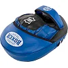 Лапа боксерская изогнутая тренировочная кожа BOXER
 2012-01 элит 23х19х4,5см 2штуки (Черный-синий)