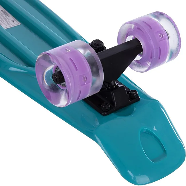 Пенни борд Penny Board круизер пластиковый со светящимися колесами 22