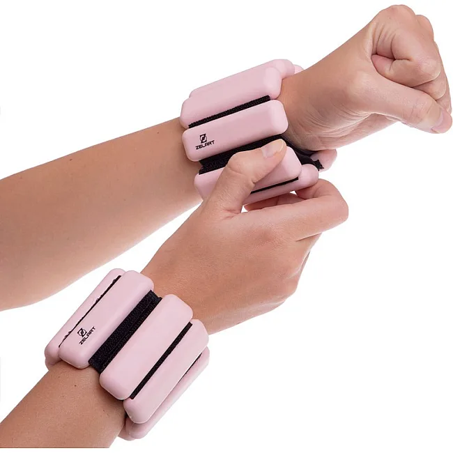 Утяжелители-браслеты для рук и ног с силиконовым покрытием ZELART
 FITNESS BRACELETS TA-3274 2x0,5кг