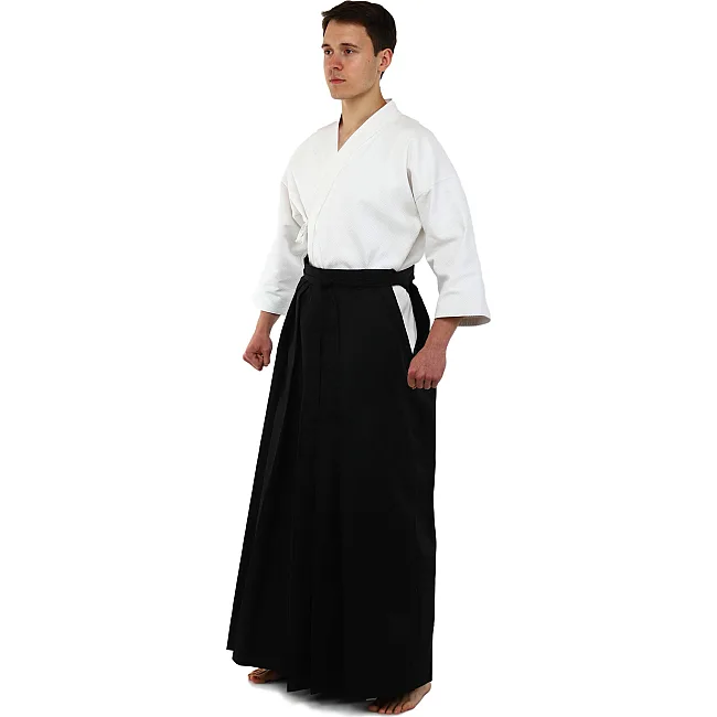 Комплект формы для айкидо Aikido Gi куртка айкидоги белая и хакама
 SP-SPORT
 CO-8873 155-190см