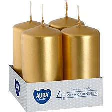 Свеча WOTYWNA SW40/80/4_213 металлик золотой в уп 12 шт