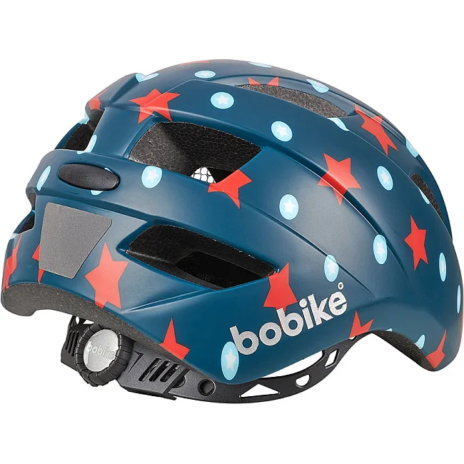 Детский шлем велосипедный BOBIKE Plus / Navy Stars (52-56см)