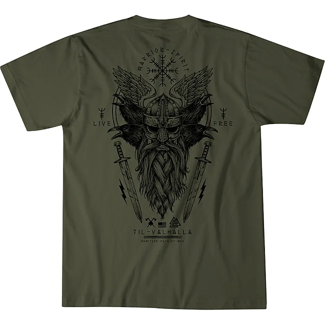 Футболка мужская HOWITZER Valhalla Night Tee Surplus Green