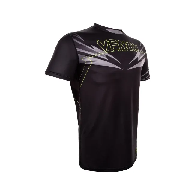 Футболка Venum Sharp 3.0 Dry Tech T-shirt Black Yellow