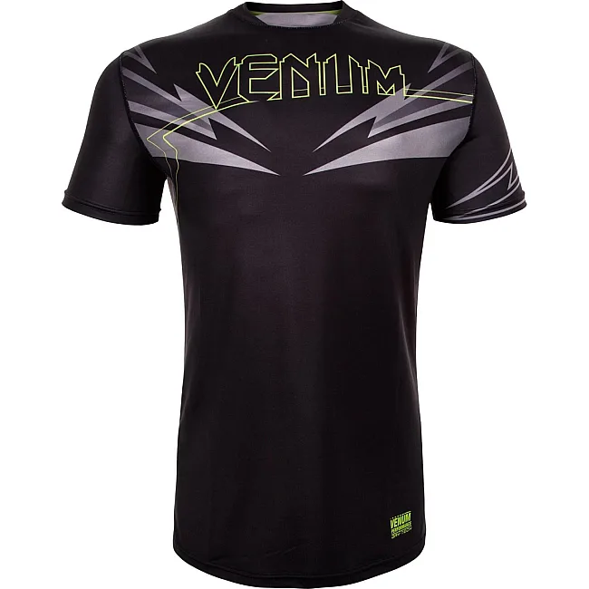 Футболка Venum Sharp 3.0 Dry Tech T-shirt Black Yellow