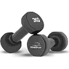 Гантели виниловые POWERPLAY 4125 Achilles 2x2кг. Черные (пара - 2шт)