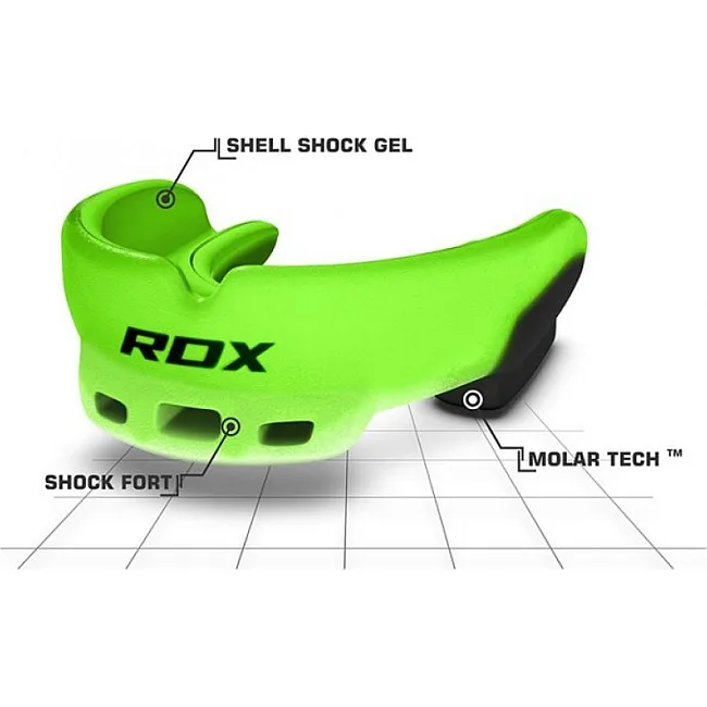 Капа для бокса RDX GEL 3D Elite Green
