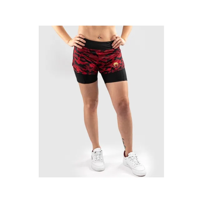Компрессионные шорты VENUM Defender Hybrid Black Red