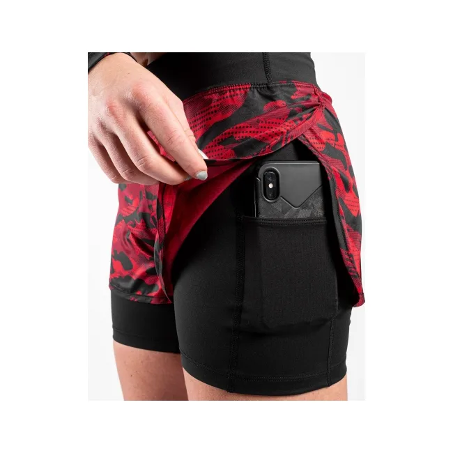 Компрессионные шорты VENUM Defender Hybrid Black Red