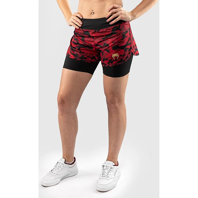 Компрессионные шорты VENUM Defender Hybrid Black Red