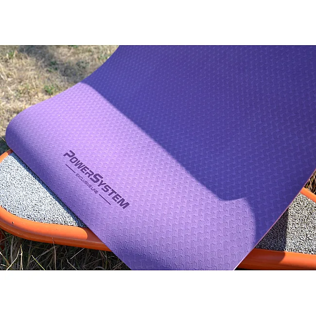 Килимок для йоги POWER SYSTEM PS-4060 TPE Premium Purple (183х61х0.6)
