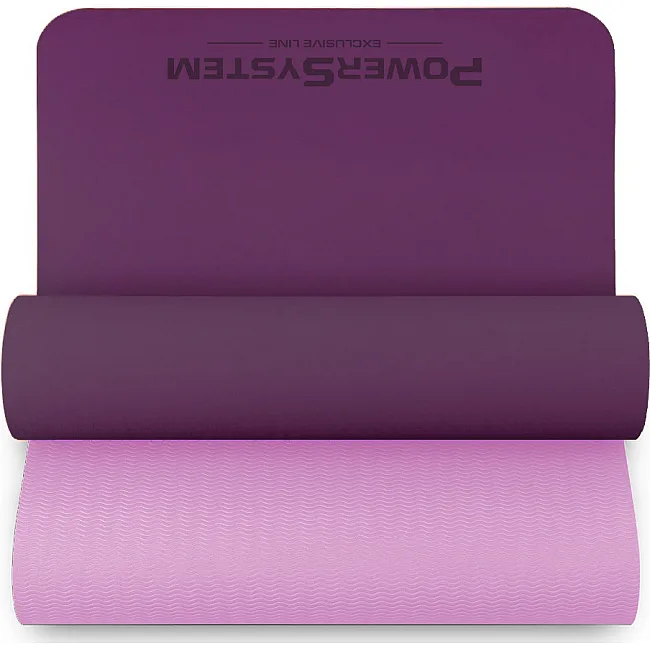 Килимок для йоги POWER SYSTEM PS-4060 TPE Premium Purple (183х61х0.6)