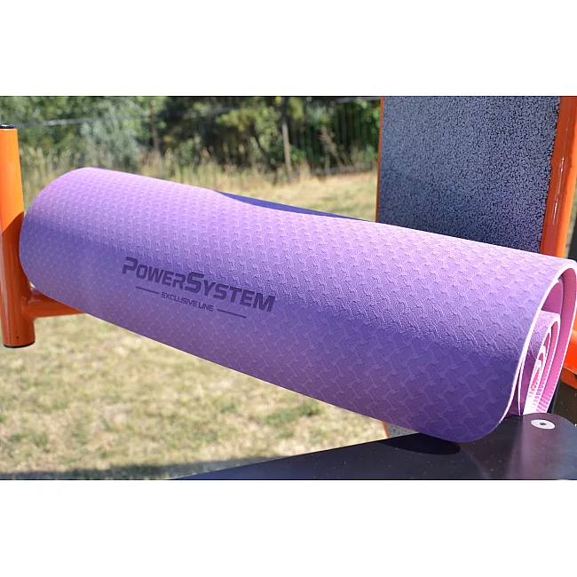 Килимок для йоги POWER SYSTEM PS-4060 TPE Premium Purple (183х61х0.6)