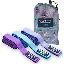 Набор тканевых резинок POWER SYSTEM PS-4129 Booty Band Set Long 3шт