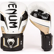 Перчатки для бокса VENUM Elite Evo White Gold