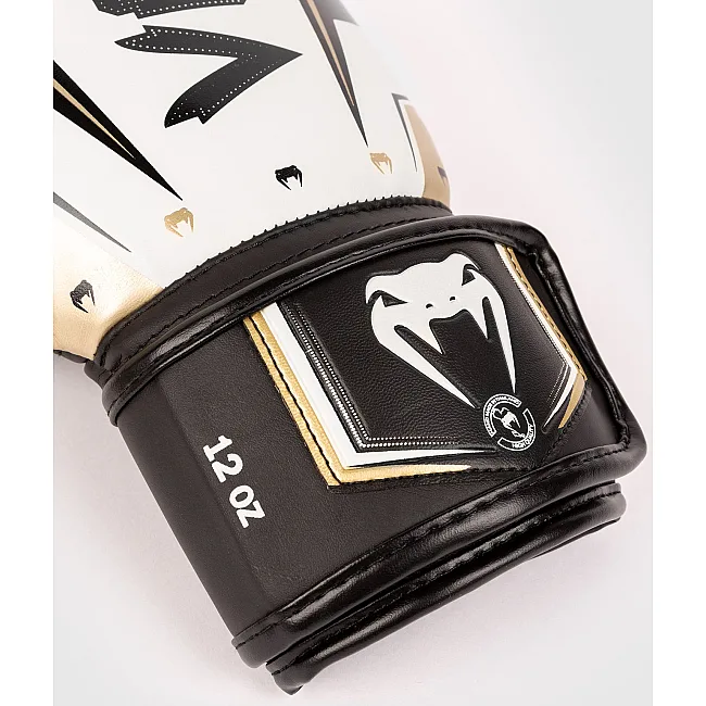 Перчатки для бокса VENUM Elite Evo White Gold