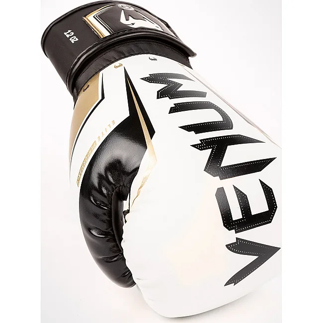 Перчатки для бокса VENUM Elite Evo White Gold