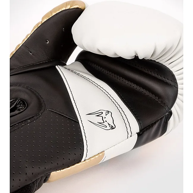 Перчатки для бокса VENUM Elite Evo White Gold