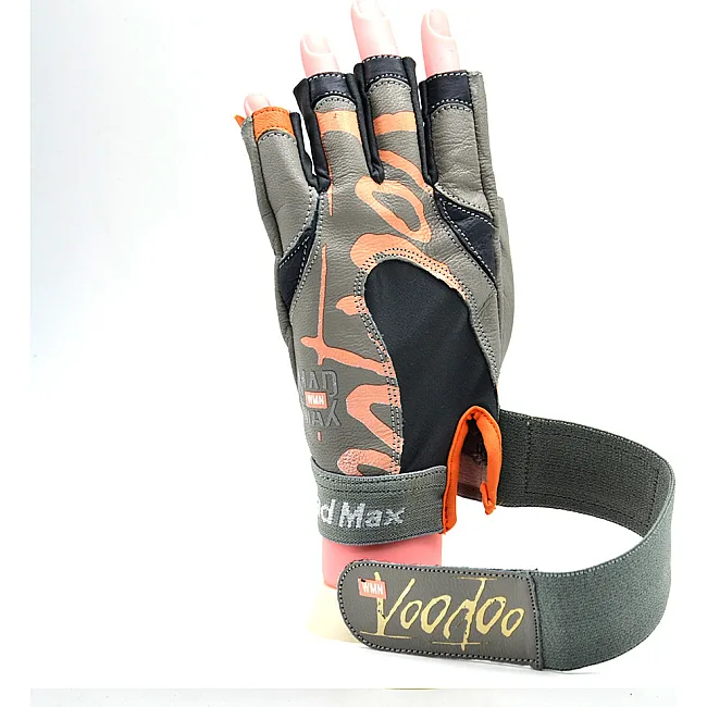 Перчатки для фитнеса MADMAX MFG-921 Voodoo Light grey/orange