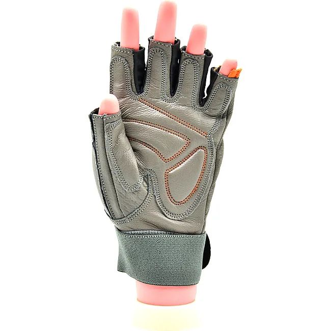 Перчатки для фитнеса MADMAX MFG-921 Voodoo Light grey/orange