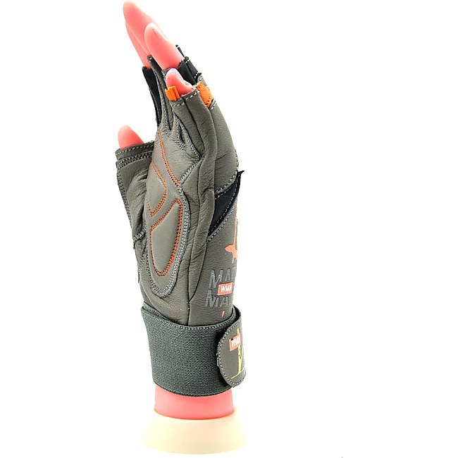Перчатки для фитнеса MADMAX MFG-921 Voodoo Light grey/orange