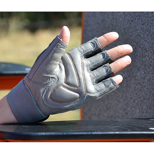 Перчатки для фитнеса MADMAX MFG-921 Voodoo Light grey/orange