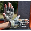 Перчатки для фитнеса MADMAX MFG-921 Voodoo Light grey/orange